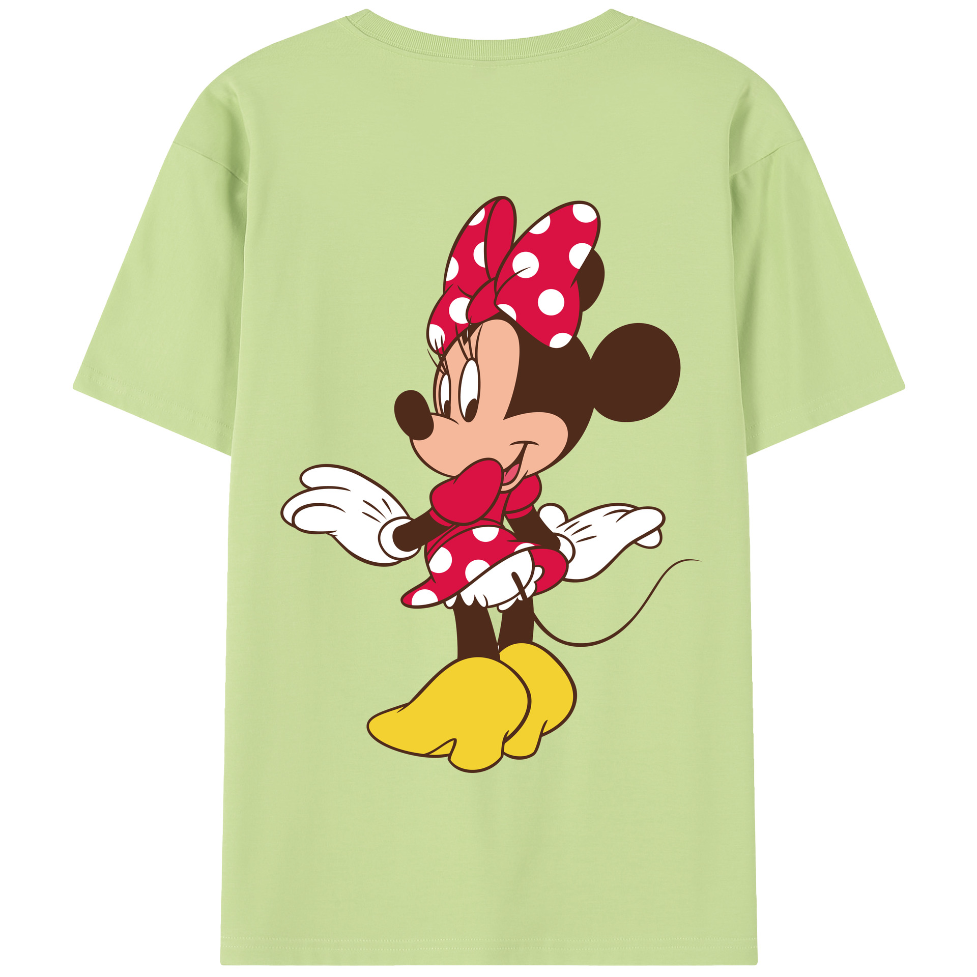 （画像用） ミッキーマウス Mickey Mouse 綿100％半袖Tシャツ（背面プリント）